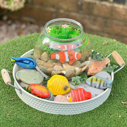 Yellow Door Sensory Stone Fish 8pc  hi\-res